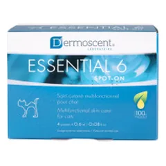 Dermoscent Essential 6 – lašai odai ir kailiui katėms