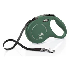Flexi Classic Tape Lead įtraukiama pavadėlė šunims, M dydis, 5 m ilgio, maksimalus svoris 25 kg parduotuvėje animu.lt