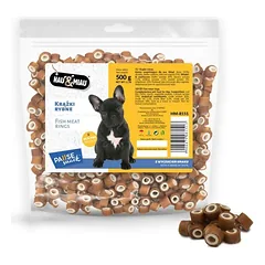 Hau&Miau minkšti mini žuvies žiedai 500g