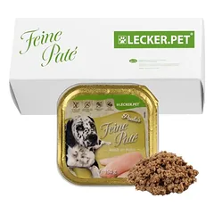 Lyra Pet Lecker.Pet® Paula's Feine Paté su vištiena, drėgnas maistas šunims, 22 x 150 g — 2 nuotrauka