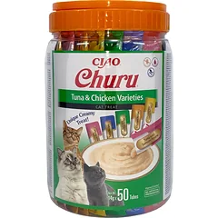 INABA Churu Variety Tuna&Chicken tunas su vištiena katėms 50x14g (700g)
