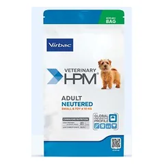 Virbac Veterinary HPM Adult Dog Neutered Small & Toy, sausas maistas šunims, 3 kg — 3 nuotrauka