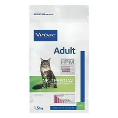 Virbac HPM Cat Adult Neutered veterinarinis maistas katėms 1,5 kg — 2 nuotrauka