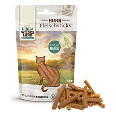 WILDES LAND Chicken pure sticks skanėstai katėms su vištiena, 50 g