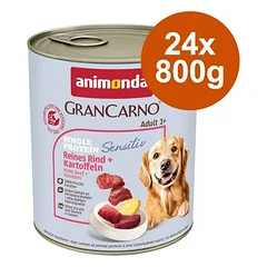 Animonda GranCarno Adult Single Protein Sensitiv drėgnas maistas šunims, ekonominė pakuotė 24 x 800 g