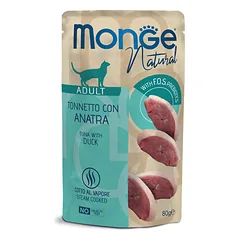 MONGE Natural konservuotas pašaras su tuno, antiena katėms, 80 g