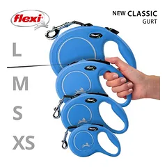 flexi New Classic juostinis pavadėlis S, mėlynas, 5 m, <15 kg, Papildomas priedas: Multibox, juoda — 5 nuotrauka