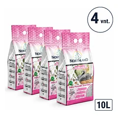 Northland Baby Powder bentonito kraikas katėms vaikiškos pudros kvapo 5l 10l