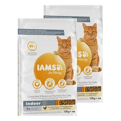 IAMS-Dry food for Vitality Indoor suaugusioms ir vyresnėms katėms, negyvenančioms namuose, vištiena 2x10kg