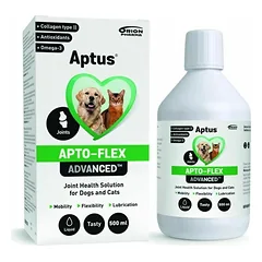Aptus Apto-Flex Advanced papildas sąnarių sveikatai šunims ir katėms su vištienos skoniu, 500 ml