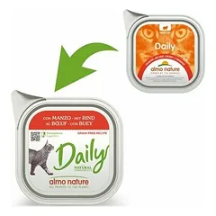 Almo Nature Daily su jautiena, drėgnas maistas katėms 100 g — 2 nuotrauka
