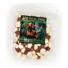 Real Dog Skanėstas Kaulas su mazgais apsuktas triušiena 500g