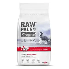 Raw Paleo Ultra sausas maistas vidutinių ir didelių veislių šuniukams su jautiena 10kg