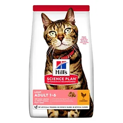 Hill’s Science Plan Feline Adult Light Sausas maistas suaugusioms katėms (su vištiena) 1,5 kg