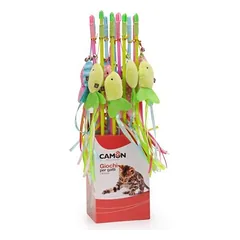 Camon meškerėlė su žuvimi ir juostelėmis katėms, 48 cm