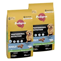 PEDIGREE Professional Nutrition Adult su jautiena ir daržovėmis 2 × 12 kg – sausas ėdalas suaugusiems vidutinių ir didelių veislių šunims