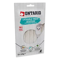 Ontario Lickable Treats With Tuna And Shrimp kremas skanėstas katėms su tunu ir krevetėmis, 5 x 14 g — 2 nuotrauka