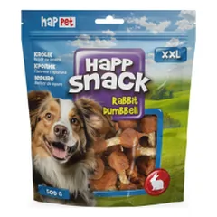 Happet Happ Snack triušienos lazelės skanėstai šunims, 500 g — 4 nuotrauka