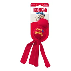 KONG Wubba Small žaislas šunims su cypiančiu kamuoliuku ir nailono audiniu — 2 nuotrauka