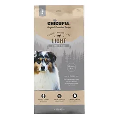Chicopee CNL Light sausas maistas šunims su ėriena ir ryžiais, 15 kg