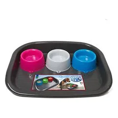 Georplast trio plastmasinis dubenėlis, 2 x 0.9 l, 52x41x9 cm