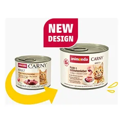 Animonda Carny Cat kalakutas, vištos kepenys 200 g — 2 nuotrauka