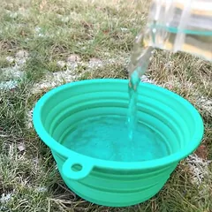 TIAKI silikoninis kelioninis dubenėlis, turkio spalvos, 500 ml, Ø 13 x H 7 cm — 5 nuotrauka