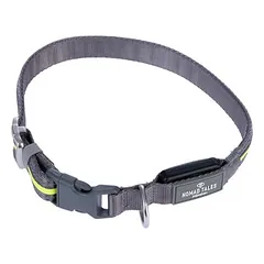 Nomad Tales Spirit USB LED nailoninis antkaklis, neoninis geltonas ir pilkas, Dideliems 26–45 kg — 2 nuotrauka