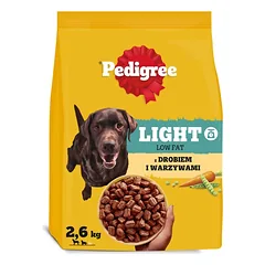 PEDIGREE Suaugusiųjų Light su paukštiena ir daržovėmis 2,6 kg mažai kaloringa sausa maistas šunims