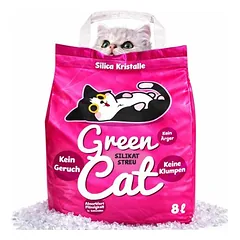 GreenCat Silicat Katzenstreu nicht klumpend