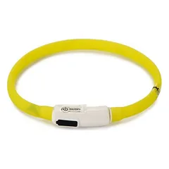 Beeztees antkaklis šunims Safety Gear Dogini USB, geltonas, Ilgis: 35 cm — 2 nuotrauka