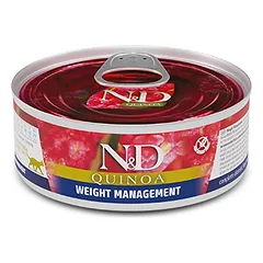 FARMINA N&D QUINOA - CAT Wet WEIGHT MANAGEMENT ADULT 80 g (pak.24)
