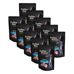 DOLINA NOTECI Premium Junior ėdalas iš avienos 10x85 g drėgnas maistas kačiukams