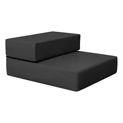 Zatte Haustiertreppe faltbar 2 Stufen, Schwarz, 45x39x20 cm