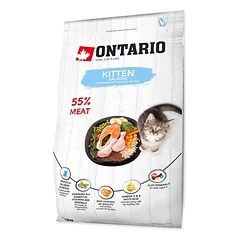 Ontario visavertis pašaras jauniems kačiukams su lašiša Kitten Salmon, 2 kg — 2 nuotrauka