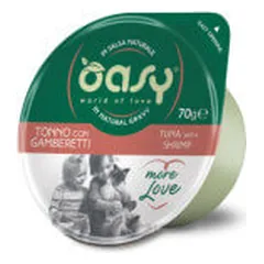 Oasy More Love Cup konservai su tunu ir krevetėmis katėms - Pet24
