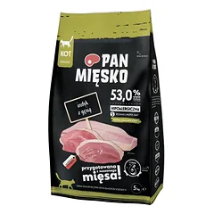 PAN MIĘSKO Kalakutiena su žąsiena S 5kg katėms 
