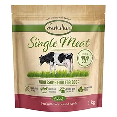Lukullus Single Meat jautiena, sausas maistas šunims, < 1,4 kg — 2 nuotrauka