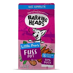 Barking Heads LITTLE PAWS Fuss Pot sausas maistas mažų veislių šunims su antiena