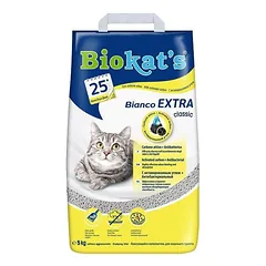 Biokat’s Bianco Extra aglomeruojantis kraikas katėms iš natūralaus molio, 5 kg