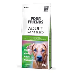 Four Friends adult large breed begrūdė sausas maistas suaugusiems didelių veislių šunims su vištiena, 12 kg