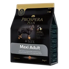Prospera Plus Maxi Adult sausas maistas suaugusiems didelių veislių šunims su vištiena ir ryžiais, 3 kg