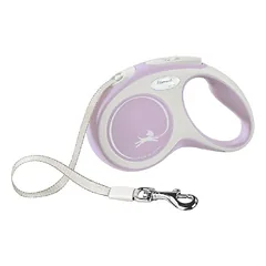 Trixie Flexi New Comfort Tape pavada šunims, S dydis, 5 m, rožinė, šunims iki 15 kg