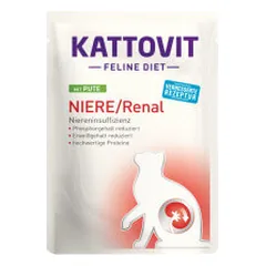 Kattovit Feline Diet Kidney/Renal guliašas su kalakutiena katėms