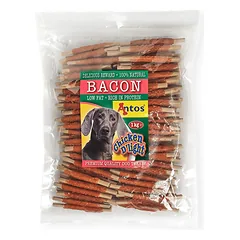 Antos skanėstai šunims su vištiena D’light Bacon 1Kg