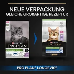 PURINA PRO PLAN Sterilised Senior 7+ Longevis su kalakutiena, sausas maistas katėms — 3 nuotrauka