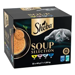 Sheba Soup Selection sriubos katėms 32 x 40 g, < 79 g — 2 nuotrauka