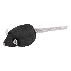 Trixie Assortment Squieky Mice žaislų rinkinys katėms su garsu, iš fliso, 6 cm, 12 vnt. — 3 nuotrauka