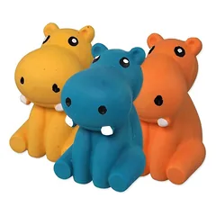 Žaislas šunims lateksinis begemotas Dog Fantasy, 8 cm