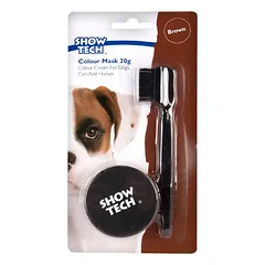 Show Tech Colour Mask - kremas, skirtas maskuoti spalvos pakitimus ir netobulumus ant augintinio kailio, Czarny / 20g — 4 nuotrauka